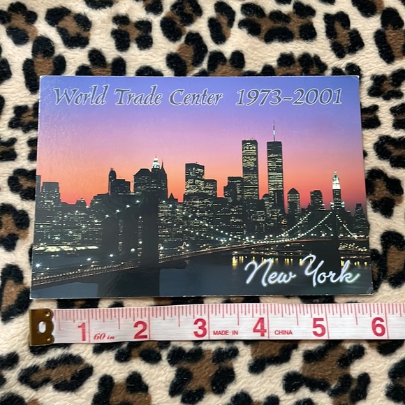 2001 NEW YORK CITY World Trade Center Towers Postcard Letter 2001 Manhattan NYC - Picture 5 of 16